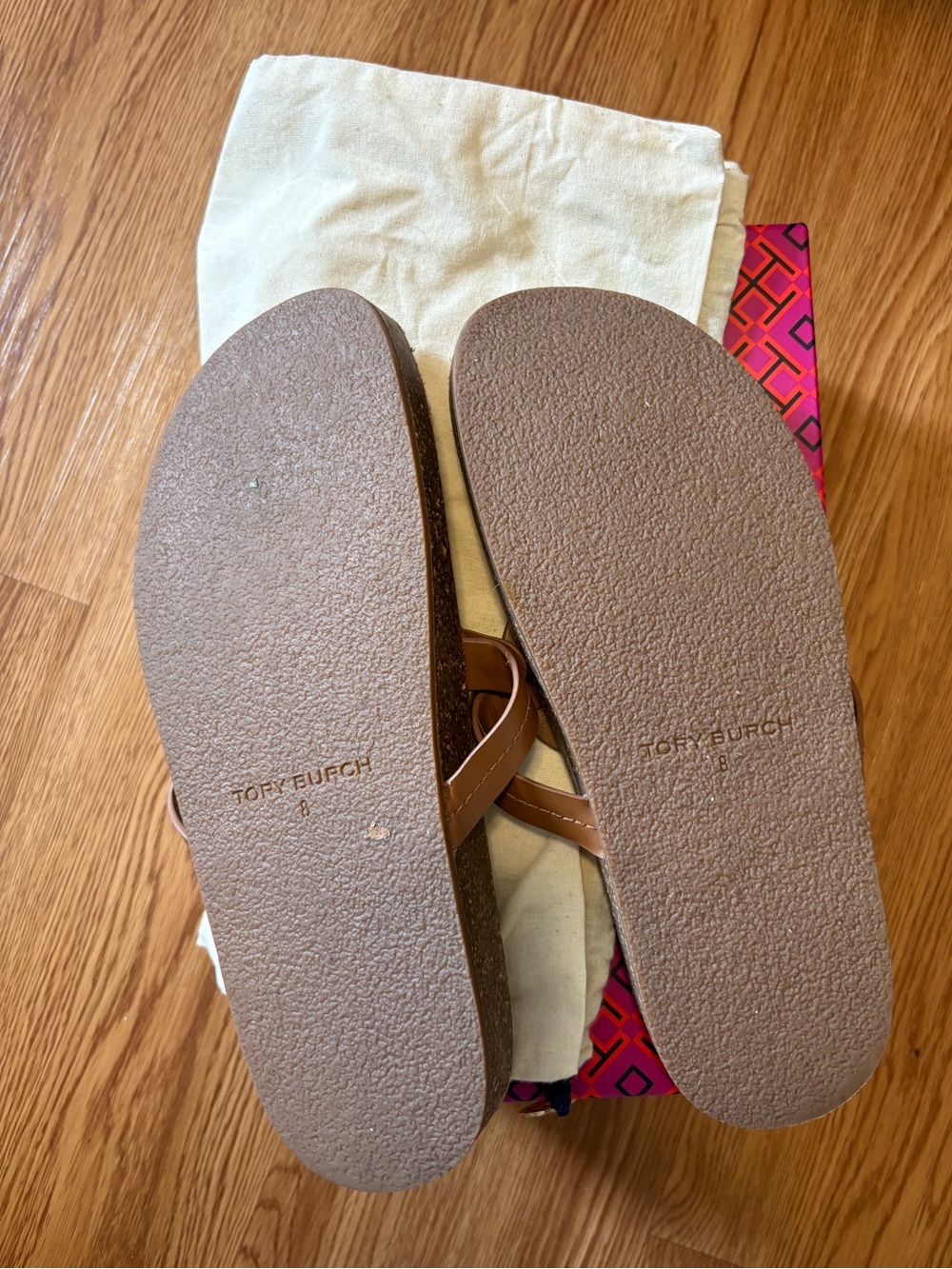 Tory Burch Miller Cloud Sandals | Natural | 8 - Picture 3 of 4